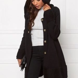 Chiara Forthi Bell Knit Coat Black / Gold