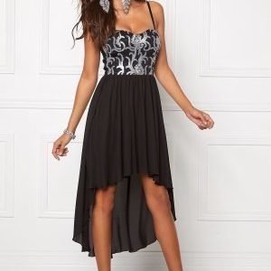 Chiara Forthi Camylle Highlow Dress Black / Silver