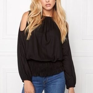 Chiara Forthi Cold Shoulder Top Black