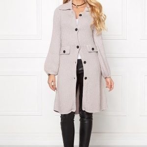 Chiara Forthi Cotton Knit Coat Ash Grey