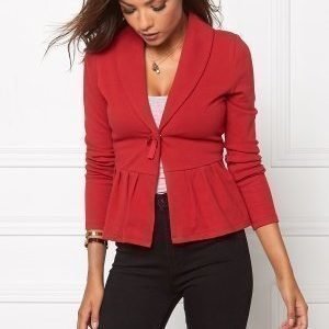 Chiara Forthi Cozy Bow Cardi Dark red