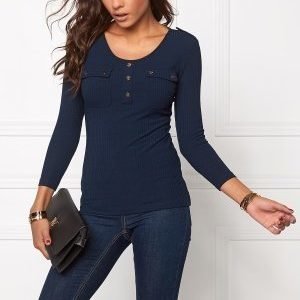 Chiara Forthi Ethel Top Midnight blue / Gold