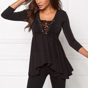 Chiara Forthi Hailey 3/4-sleeve Top Black