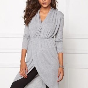 Chiara Forthi Ina Wrap Top Grey melange