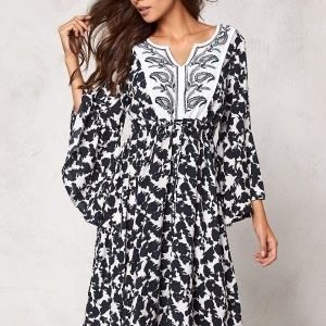 Chiara Forthi Intrend Bohemian Dress White / Blue