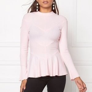 Chiara Forthi Intrend Rib Peplum Light pink