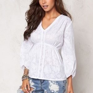 Chiara Forthi Intrend Tulip Sleeve Blouse White