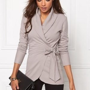 Chiara Forthi Jersey Wrap Cardigan Mole