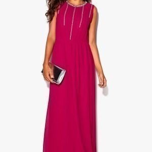 Chiara Forthi Lavinia Embellished Dress Cerise