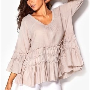 Chiara Forthi Malinconia Tunic Vaalea kivi