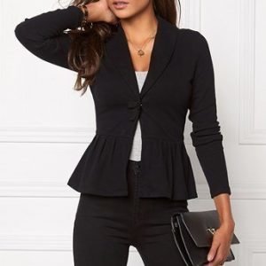 Chiara Forthi Neuletakki Cozy Bow Cardi Musta