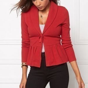 Chiara Forthi Neuletakki Cozy Bow Cardi Tummanpunainen