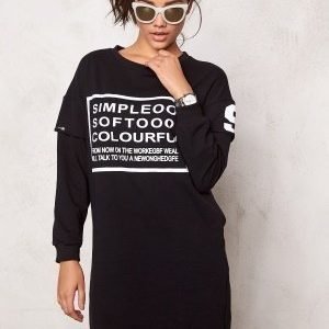 Chiara Forthi Sweatshirt Dress Black / White