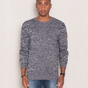 Clay Cooper Naval Knitted Sweater Blue/Off White