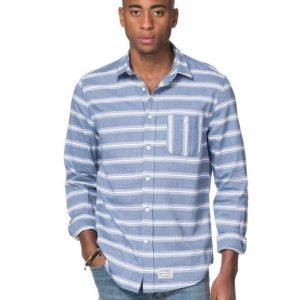 Clay Cooper Pylon Stripe Shirt Blue/White