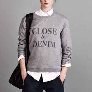 Close By Denim The Logo Sweat Collegepusero