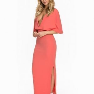 Club L Cape Detailed Maxi Dress