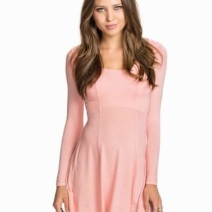 Club L Essentials Long Sleeve Jersey Dress Svart