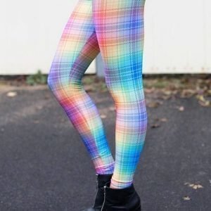 Colorful Checkered Leggings Tights