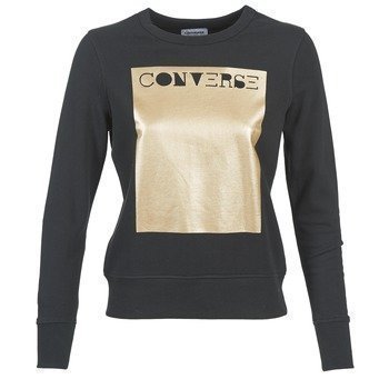 converse metallic crew neck sweatshirt