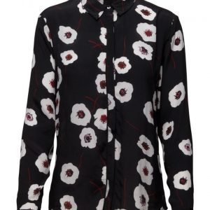 Coster Copenhagen Shirt W. Poppy Print pitkähihainen pusero