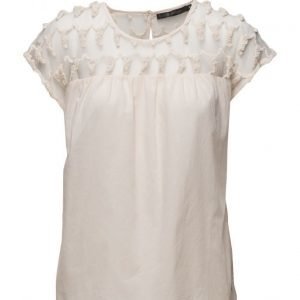 Coster Copenhagen Top W. Shoulder Mesh lyhythihainen pusero