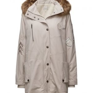 Cream Lily Parka Coat parkatakki