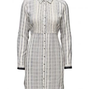 Cream Lucky Stripe Shirtdress mekko