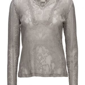 Cream Mila Lace Blouse pitkähihainen pusero