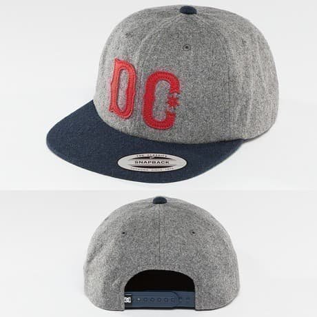 DC Snapback Lippis Harmaa