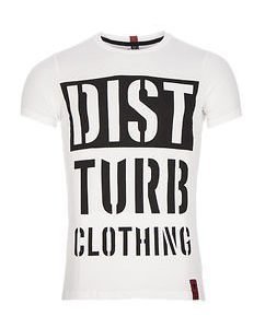 DISTTURB Block Tee White