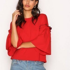 Dagmar Ruthie Blouse Arkipaita Lipstick Red