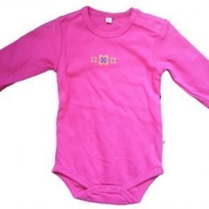 Danska Pippi Body rosa med blommotiv str 104