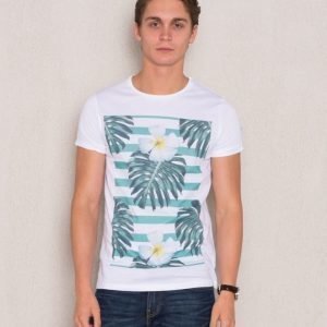 Dead Legacy Floral Stripes Tee White