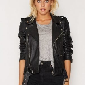 Deadwood Biker Jacket Nahkatakki Black