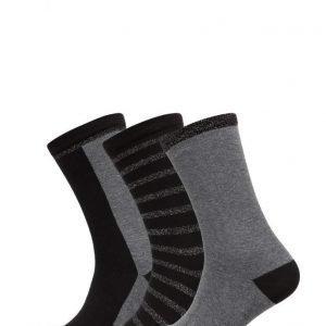 Decoy Ladies Lurex Ankelsock 3-Pack nilkkasukat