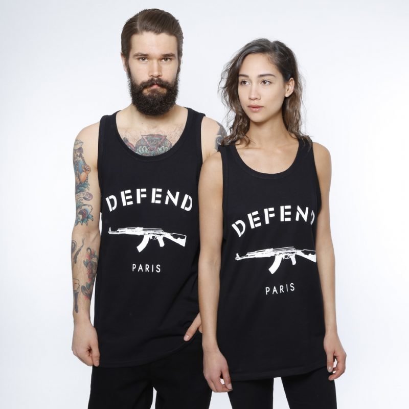 Defend Paris Paris Deb -tank top