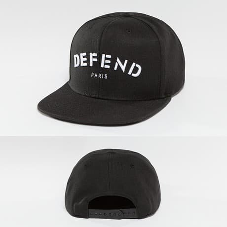 Defend Paris Snapback Lippis Musta