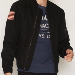 Denim & Supply Ralph Lauren Bomber Lined Jacket Takki Black