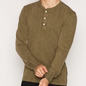 Denim & Supply Ralph Lauren LSL Henley Pusero Olive