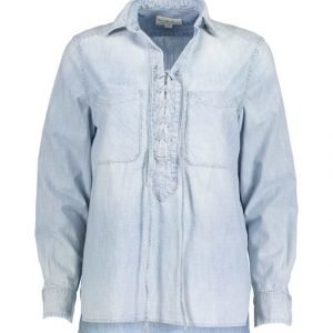 Denim & Supply Ralph Lauren Lace Front Long Sleeve Farkkupaita