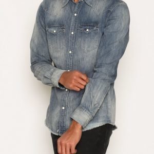 Denim & Supply Ralph Lauren Western Slim Long Sleeve Sport Kauluspaita Denim