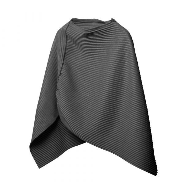 Design House Stockholm Pleece Poncho Small Tummanharmaa