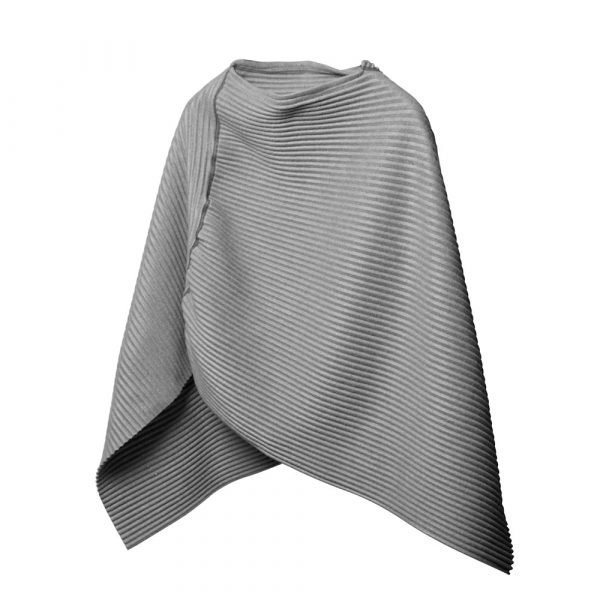 Design House Stockholm Pleece Poncho Small Vaaleanharmaa