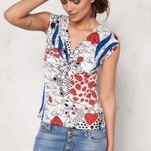 Desigual Shine Top Blanco Nieve