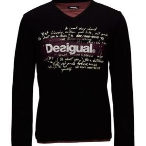 Desigual Ts Branding Letts pitkähihainen t-paita