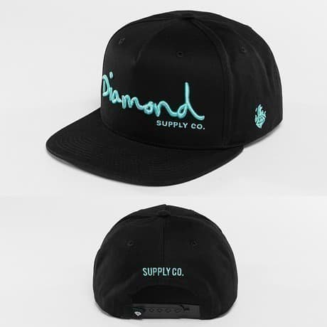 Diamond Snapback Lippis Musta