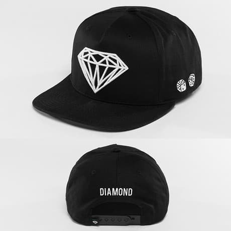 Diamond Snapback Lippis Musta