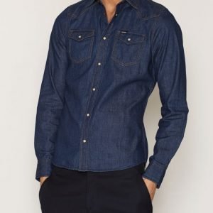 Diesel New-Sonora-E Shirt Kauluspaita Deniminsininen