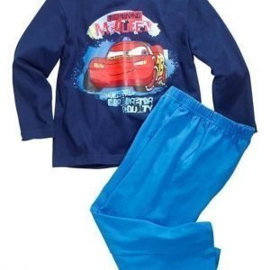 Disney Cars Pyjama Tummansininen Sininen